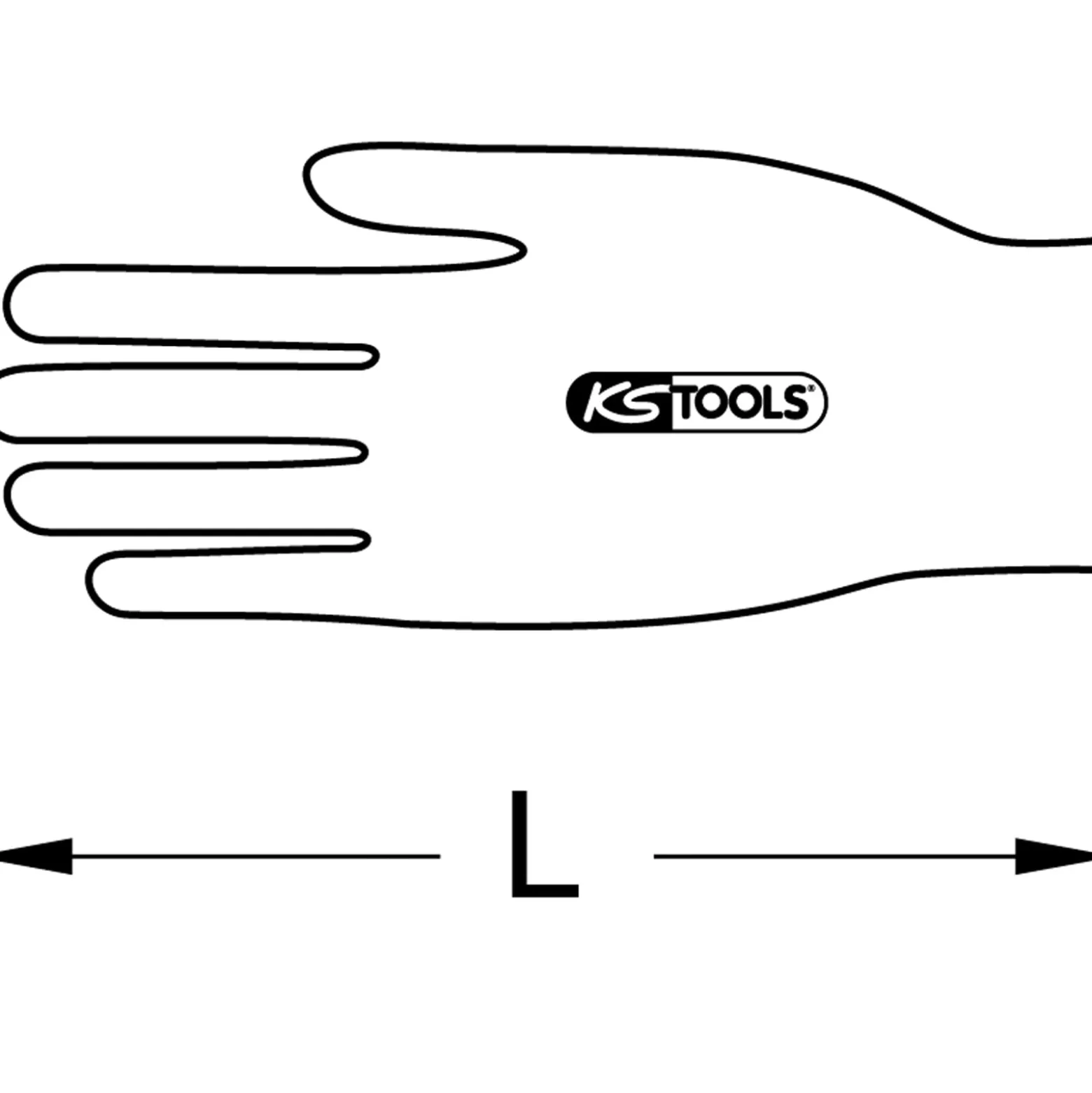 KS TOOLS Überzieh-Handschuh für Elektriker-Schutzhandschuh, Größe 10 - 117.0143
