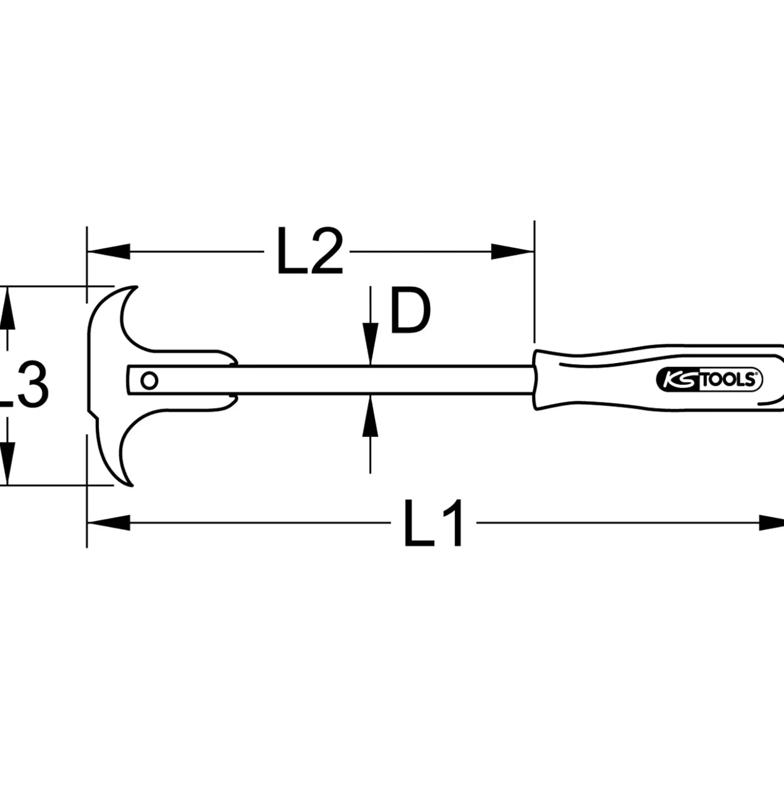KS TOOLS Dichtring-Demontagewerkzeug 300 mm - 550.1060