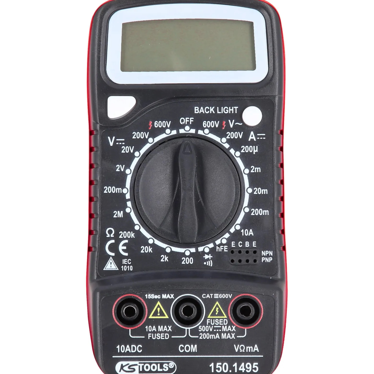KS TOOLS Digital Multimeter inkl. Prüfspitzen - 150.1495