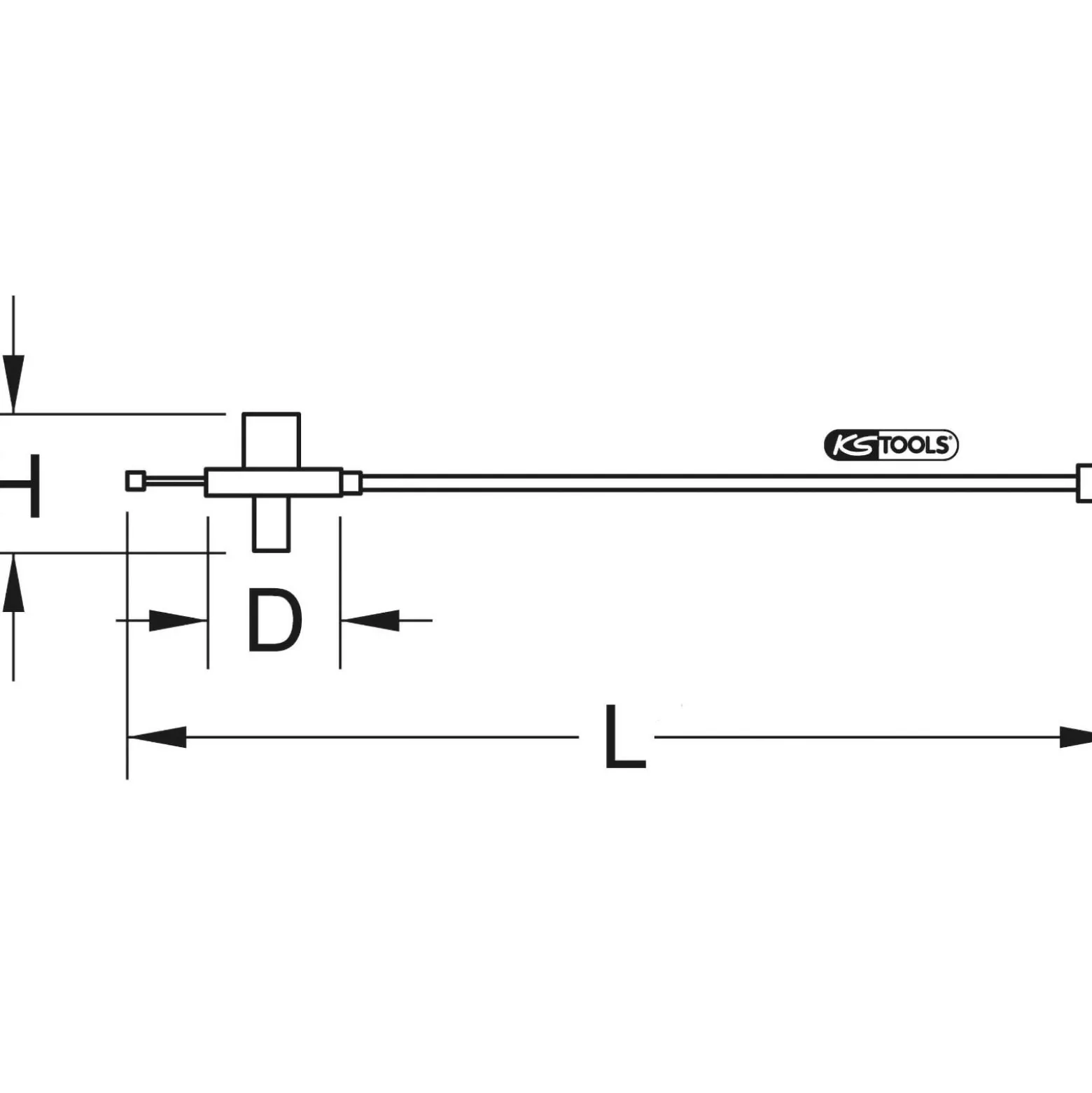 KS TOOLS 1/2" Drehwinkelmessscheibe Kralle - 516.1196