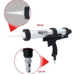 KS TOOLS Druckluft-Kartuschen-Pistole 310 ml- 515.1975