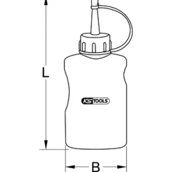 KS TOOLS Druckluftwerkzeug-Öl 1000ml - 515.3362