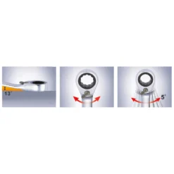 KS TOOLS DUO GEARplus Ringmaulschlüssel Maul-Ratschenfunktion 10 mm umschaltbar - 503.5910