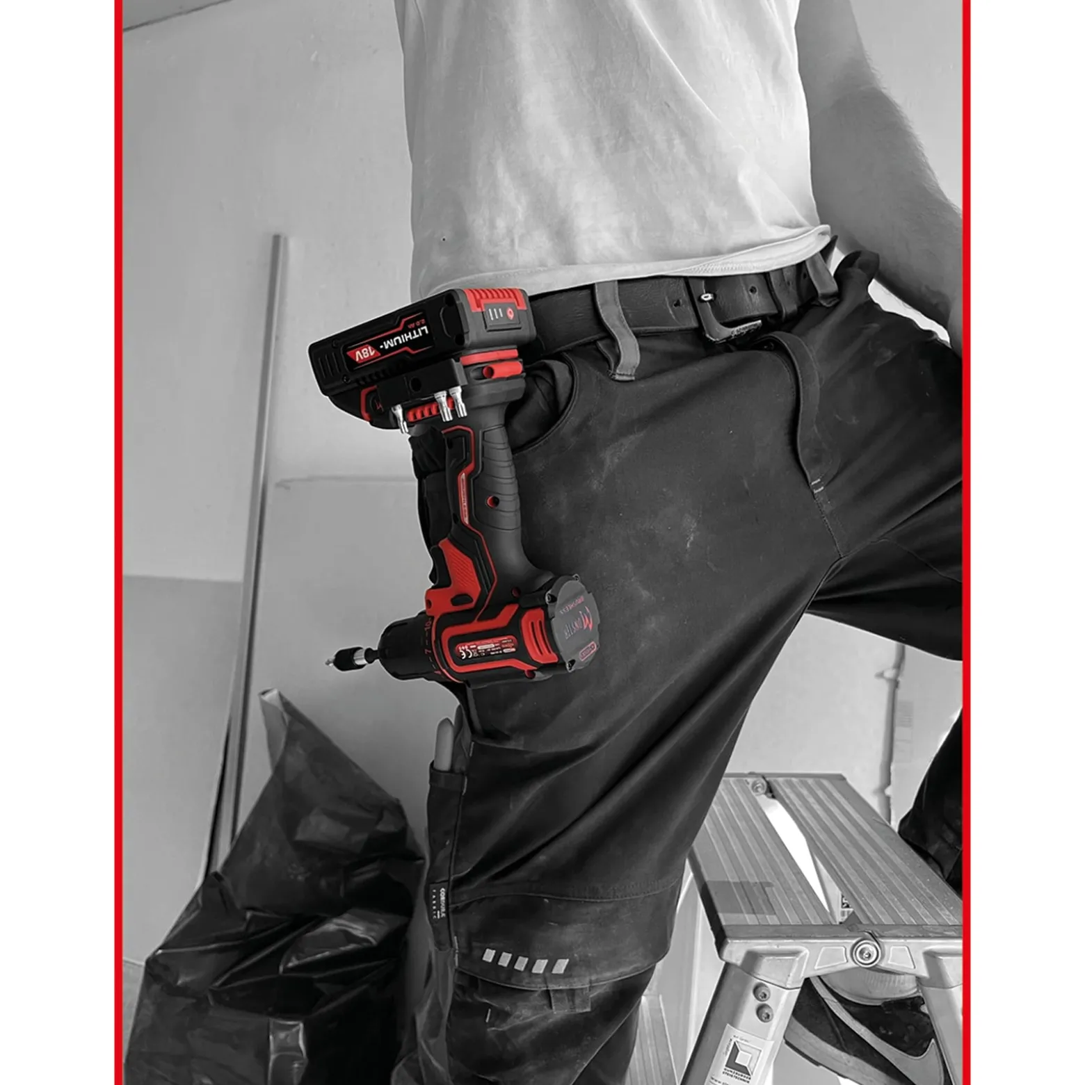 KS TOOLS eMONSTER Brushless-Akku-Bohr-Schrauber-Satz 4tlg. - 515.6400