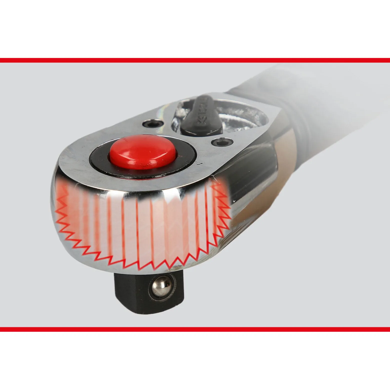 KS TOOLS 1/2" ERGOTORQUEprecision Ratschen-Drehmomentschlüssel 80 - 420 Nm - 516.1582