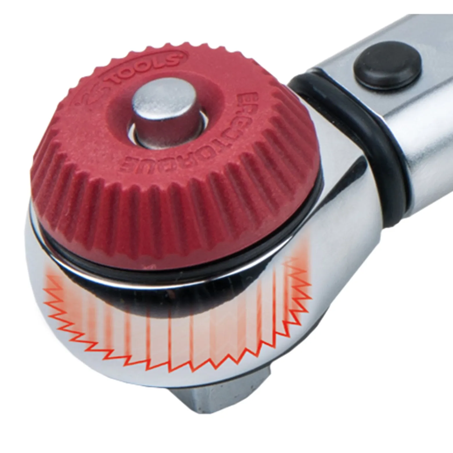 KS TOOLS 1/2" ERGOTORQUEprecision Drehmomentschlüssel 40 - 200 Nm mit Quick-Lock Drehknopf-Umsteck-Ratschenkopf - 516.6042