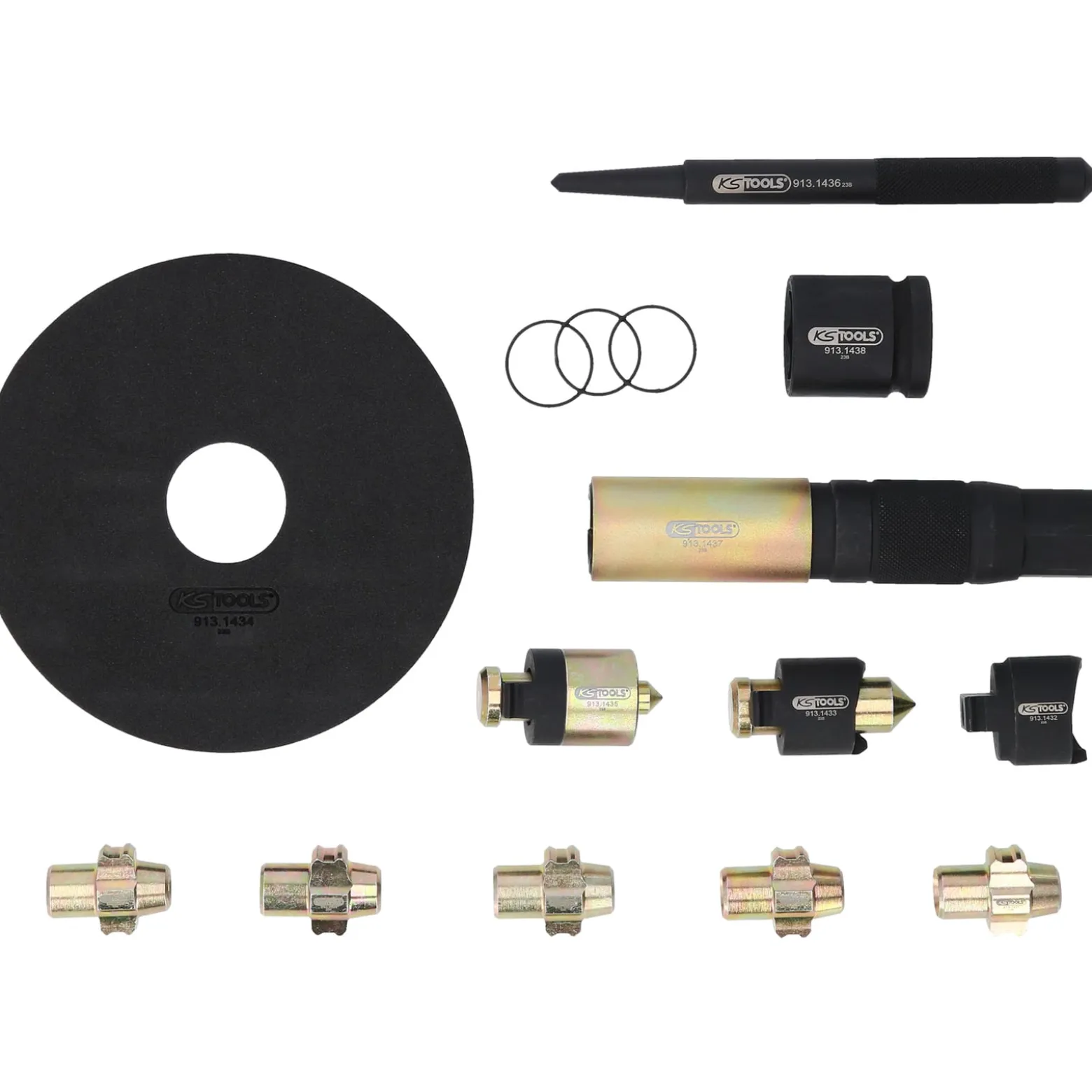 KS TOOLS Felgenschloss-Demontage-Satz 15tlg. - 913.1430