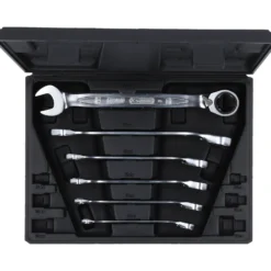 KS TOOLS GEARplus Ratschenringmaulschlüssel-Satz umschaltbar 6tlg. - 503.4646