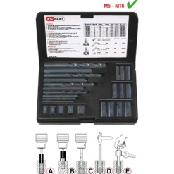 KS TOOLS Gewindeausdreh-Satz 25tlg. - 150.1305