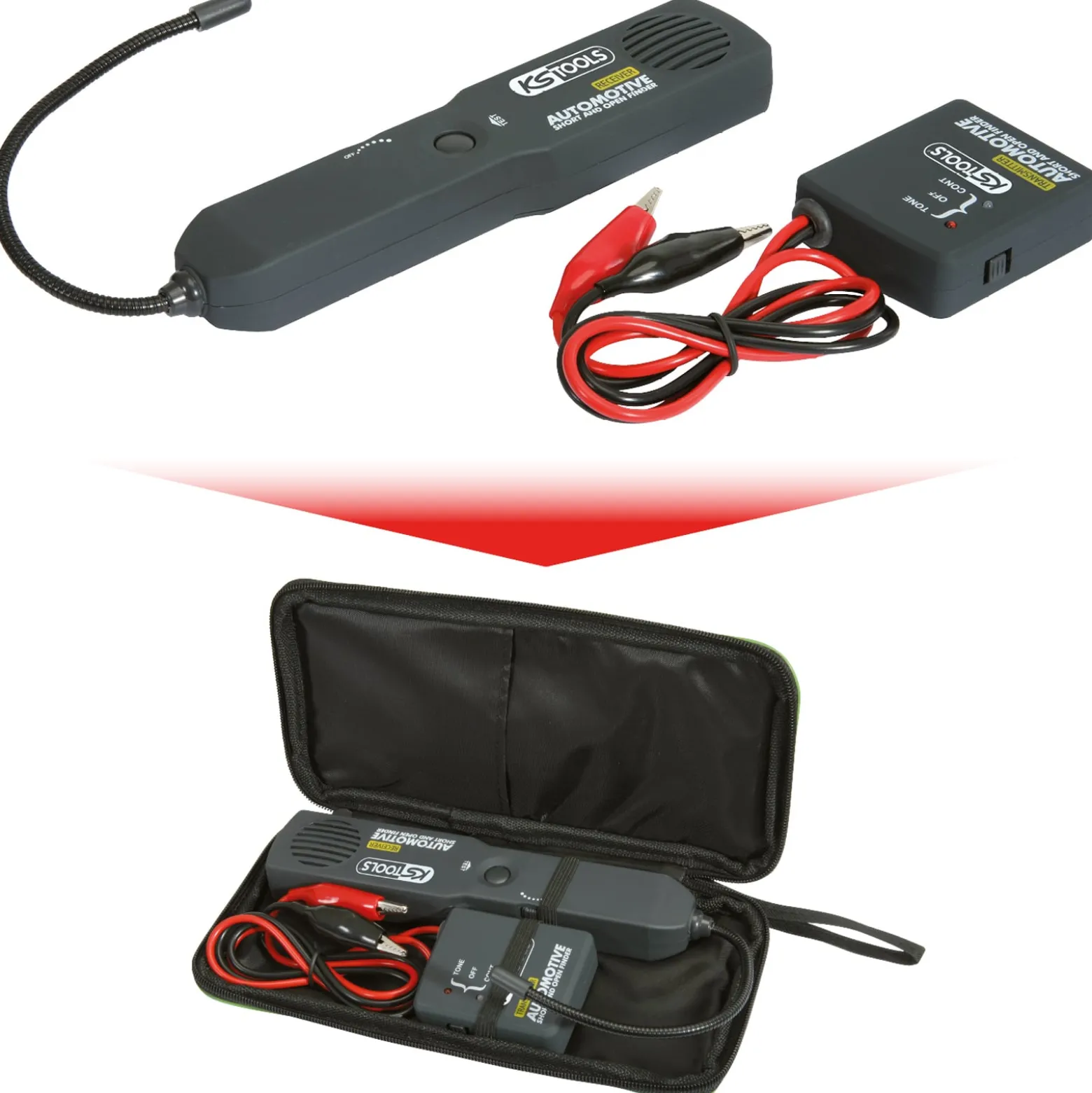KS TOOLS Gleichstrom-Kurzschlussdetektor - 150.3075