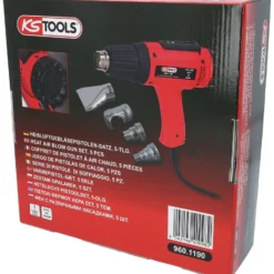 KS TOOLS Heißluft-Gerät Satz inkl. 4 Aufsätze - 960.1190