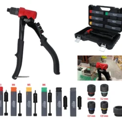 KS TOOLS 3 in 1 Handnietzangen-Satz, 12-tlg. - 150.9850