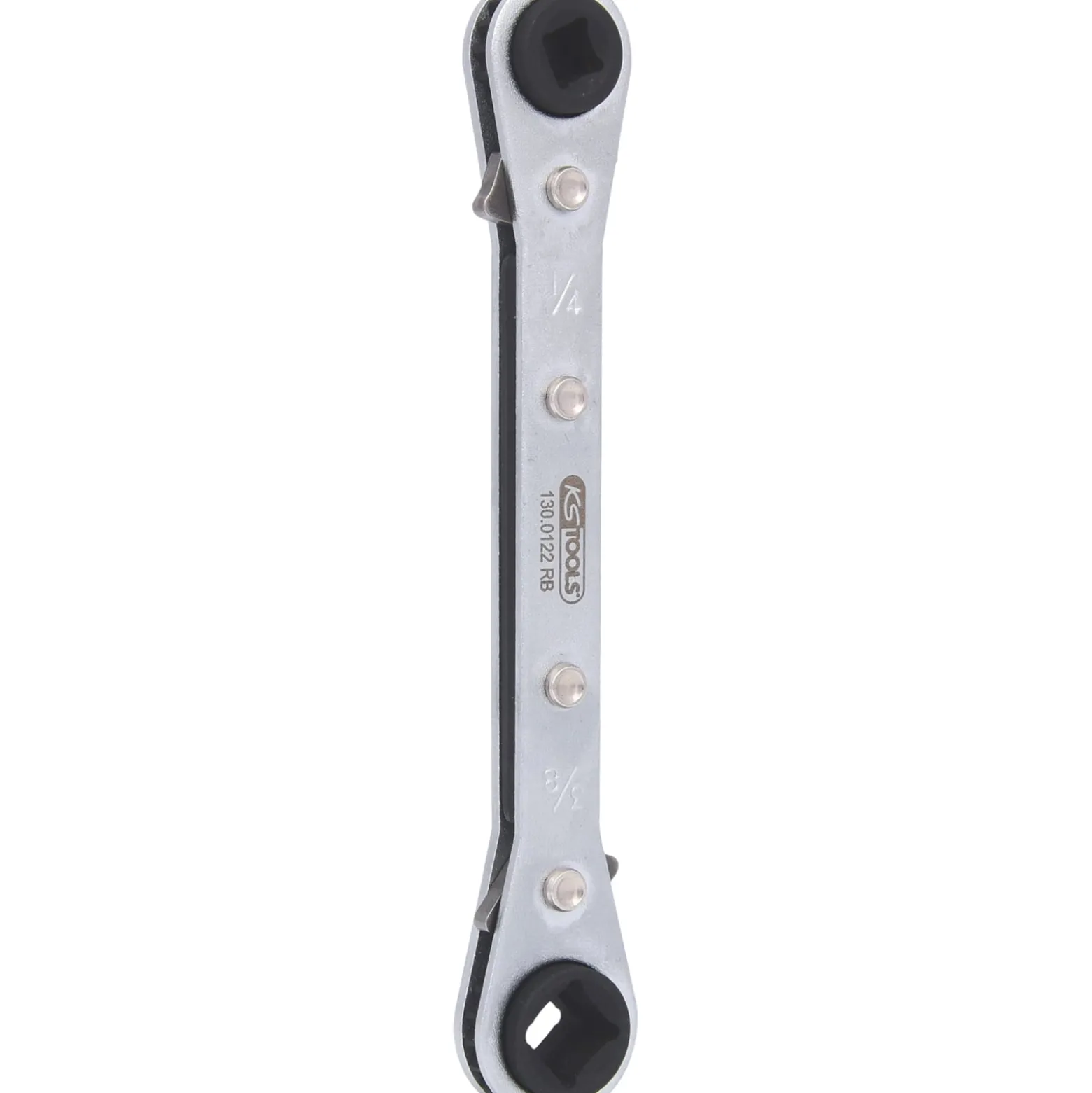 KS TOOLS 4 in 1 Kälte-Klima-Ratschenschlüssel umschaltbar - 130.0122