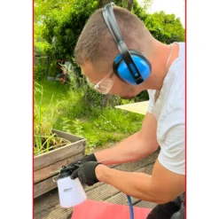 KS TOOLS Kapselgehörschutz mit Kopfbügel blau - 310.0131