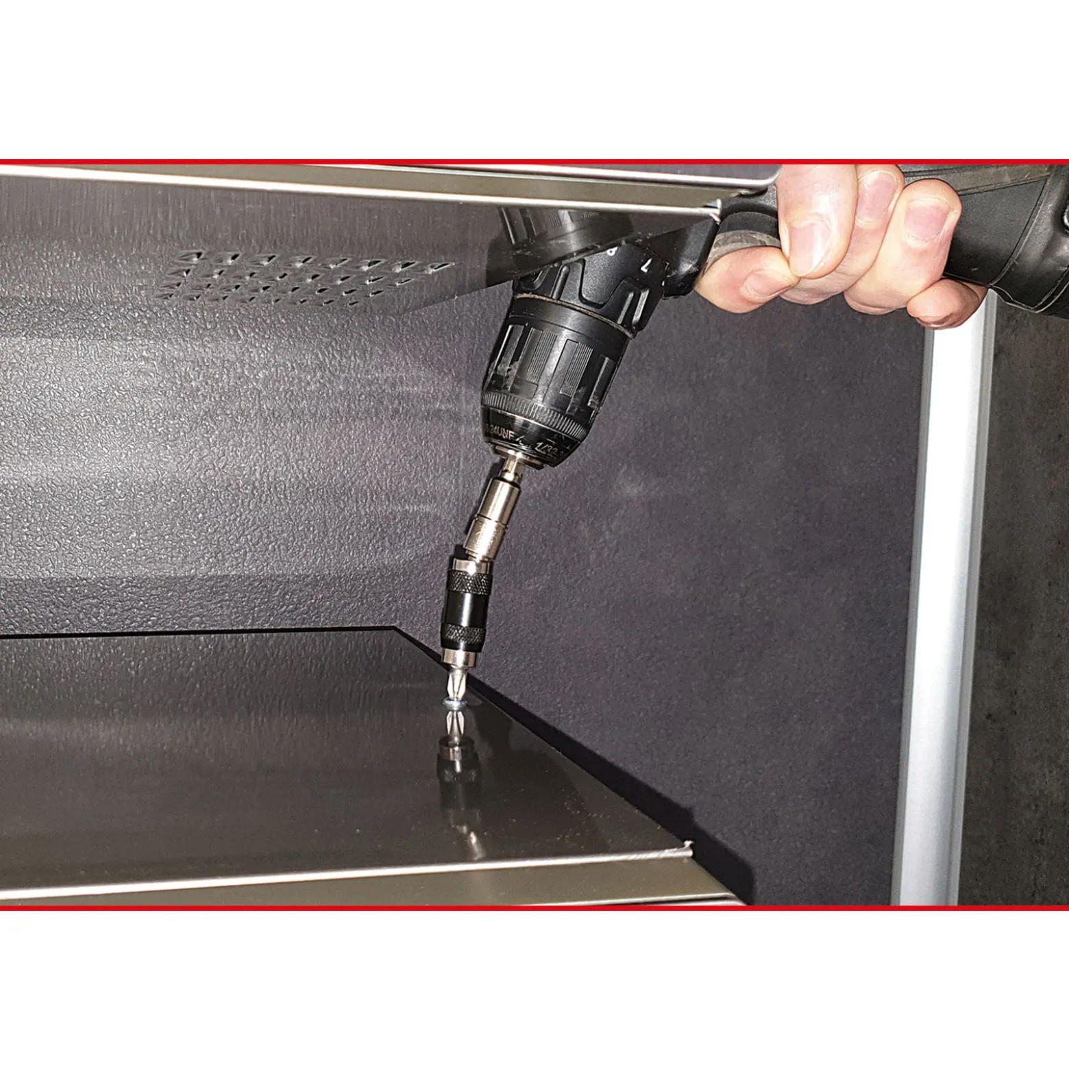 KS TOOLS 1/4" Magnetischer Schnellwechsel-Bithalter mit Gelenk - 514.1136