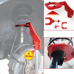 KS TOOLS McPherson Federbeinstütze für Getriebeheber 4tlg. - 160.0195