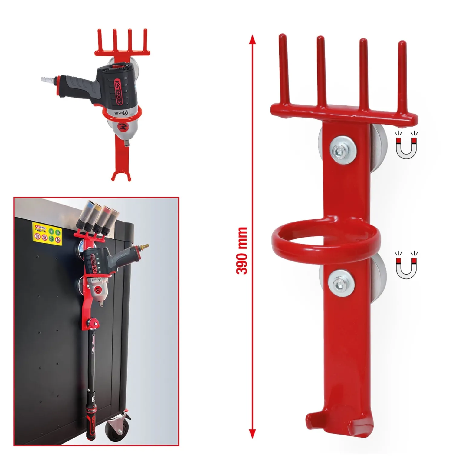 KS TOOLS Metall-Magnethalter 390 mm - 800.0190
