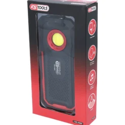 KS TOOLS Mobile Werkstatt-Handlampe 500 Lumen mit Bluetooth Lautsprecher knickbar - 150.4500
