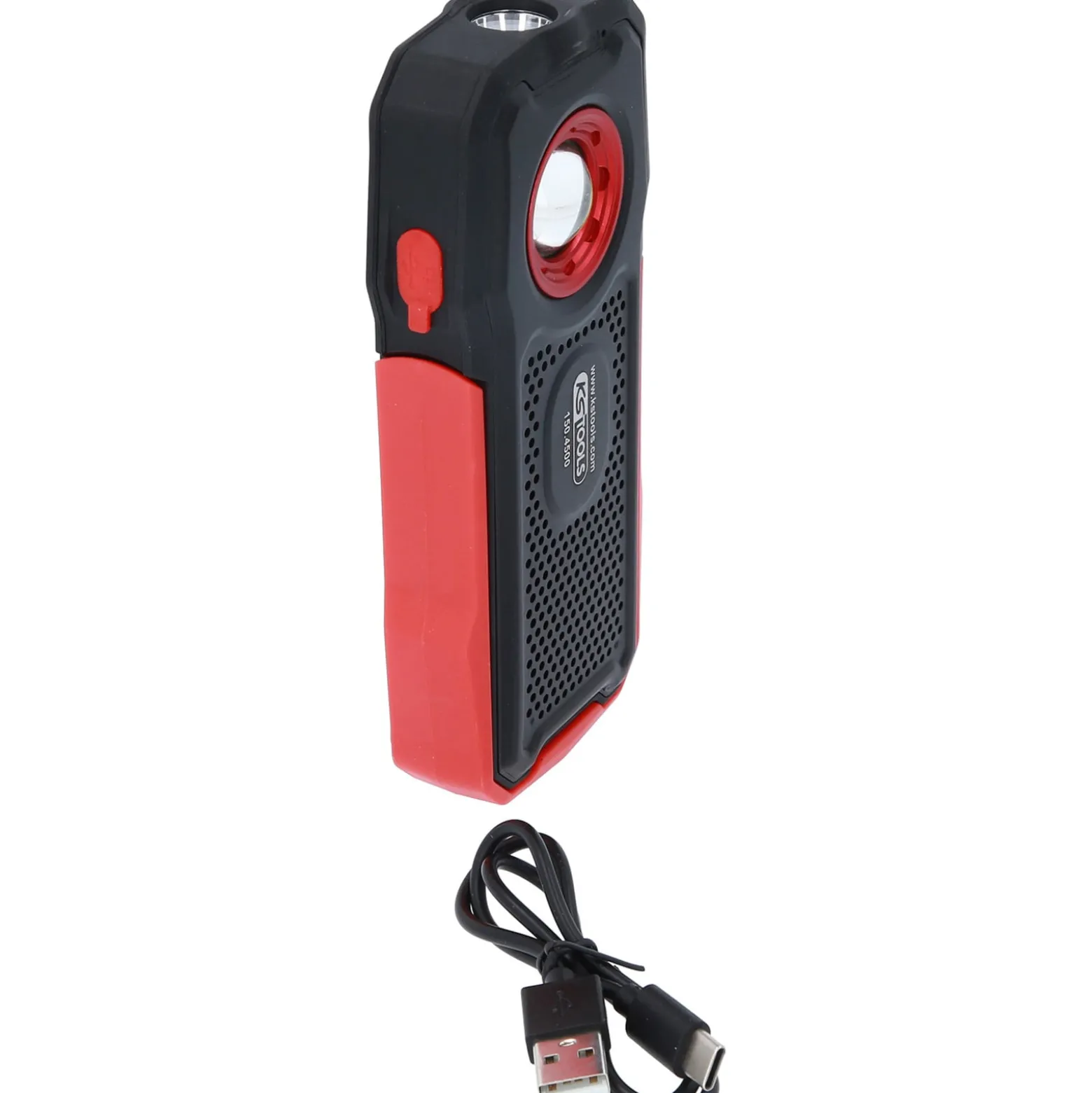 KS TOOLS Mobile Werkstatt-Handlampe 500 Lumen mit Bluetooth Lautsprecher knickbar - 150.4500