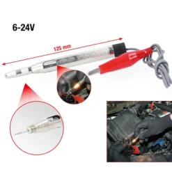 KS TOOLS Prüflampe 6-24 V 125 mm - 550.1504