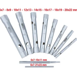 KS TOOLS Rohrsteckschlüssel-Satz 10tlg. 6 x 7 - 20 x 22 mm - 518.0900