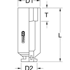 KS TOOLS 1/2" Sechskant-Kraft-Stecknuss lang 18 mm - 515.1118