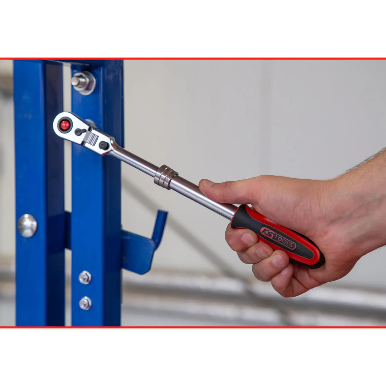KS TOOLS 3/8" SlimPOWER Teleskop-Gelenk-Umschaltknarre 72 Zahn - 914.3820