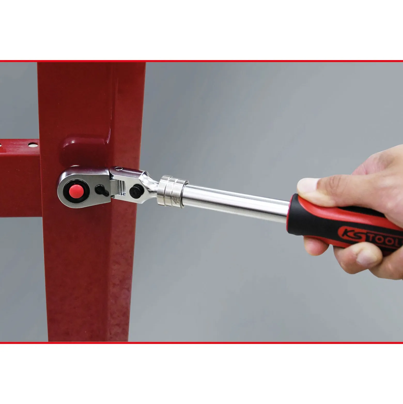 KS TOOLS 3/8" SlimPOWER Teleskop-Gelenk-Umschaltknarre 72 Zahn - 914.3820