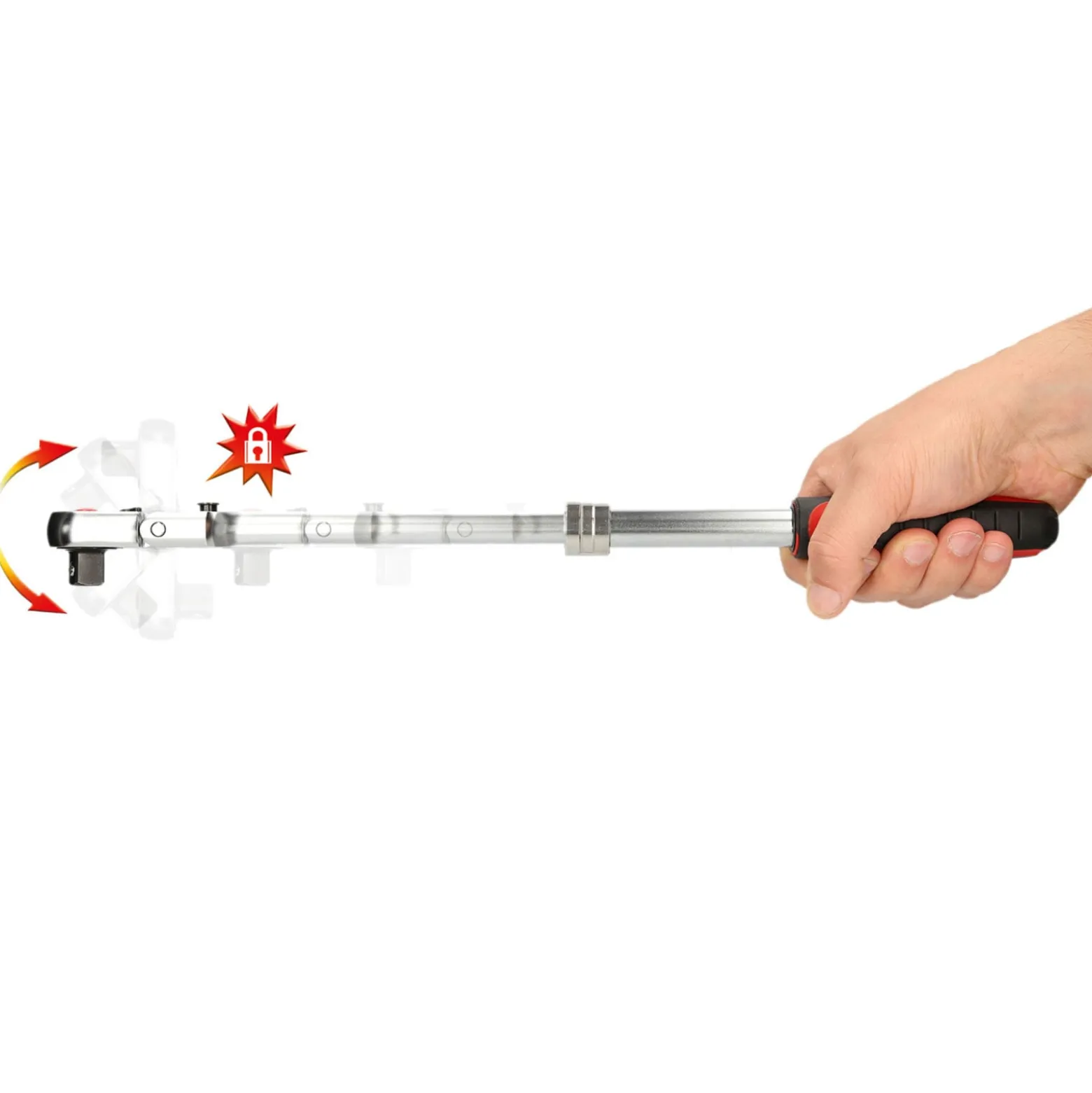 KS TOOLS 3/8" SlimPOWER Teleskop-Gelenk-Umschaltknarre 72 Zahn - 914.3820