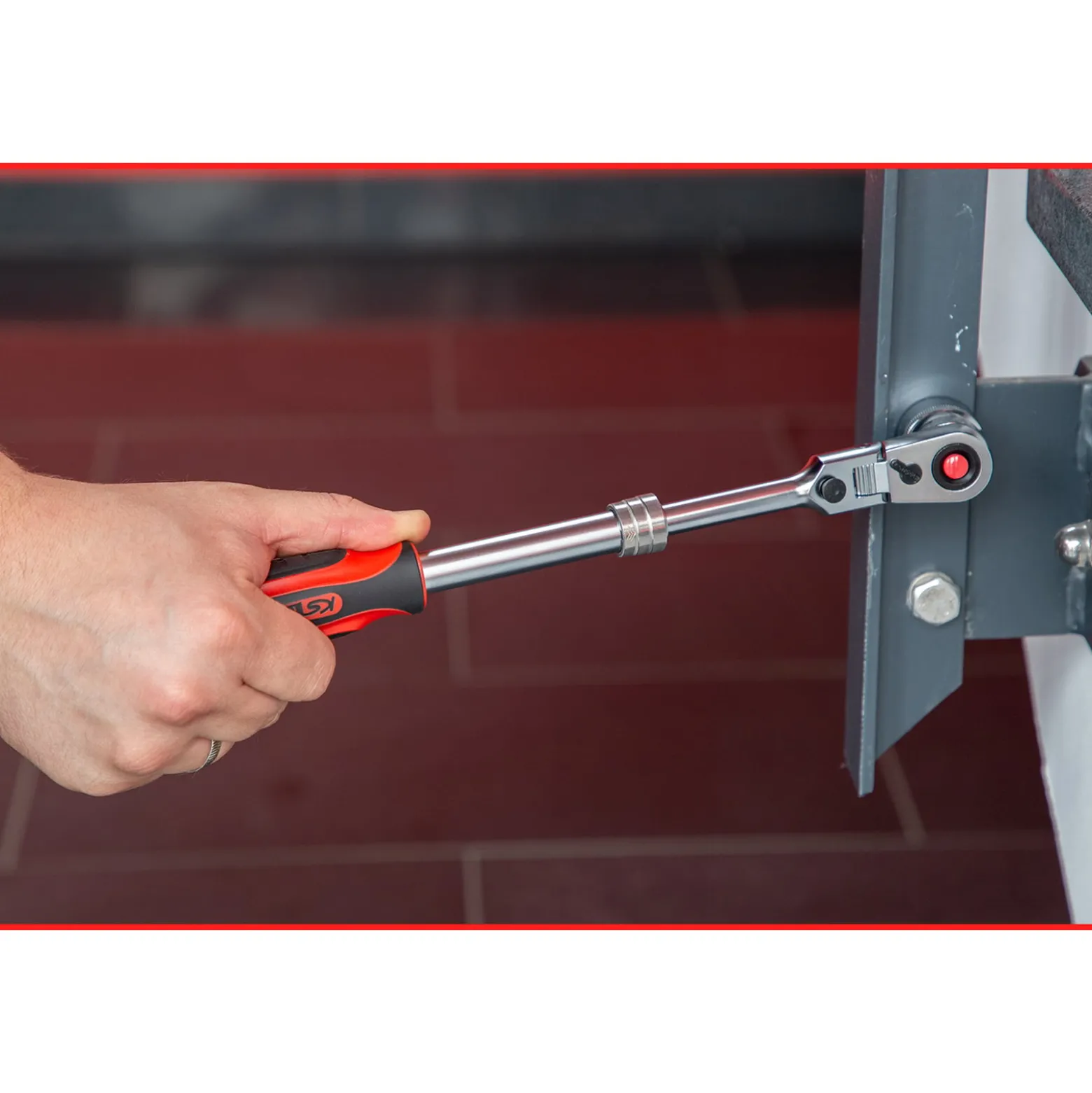 KS TOOLS 3/8" SlimPOWER Teleskop-Gelenk-Umschaltknarre 72 Zahn - 914.3820