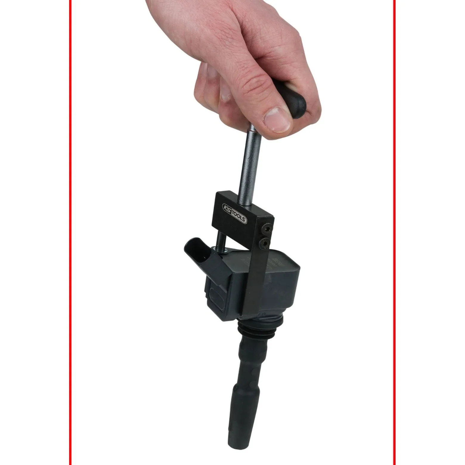 KS TOOLS T-Griff-Zündspulen-Abzieher-Satz für VAG und Opel Motoren 7tlg. - 500.7570