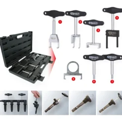 KS TOOLS T-Griff-Zündspulen-Abzieher-Satz für VAG und Opel Motoren 7tlg. - 500.7570