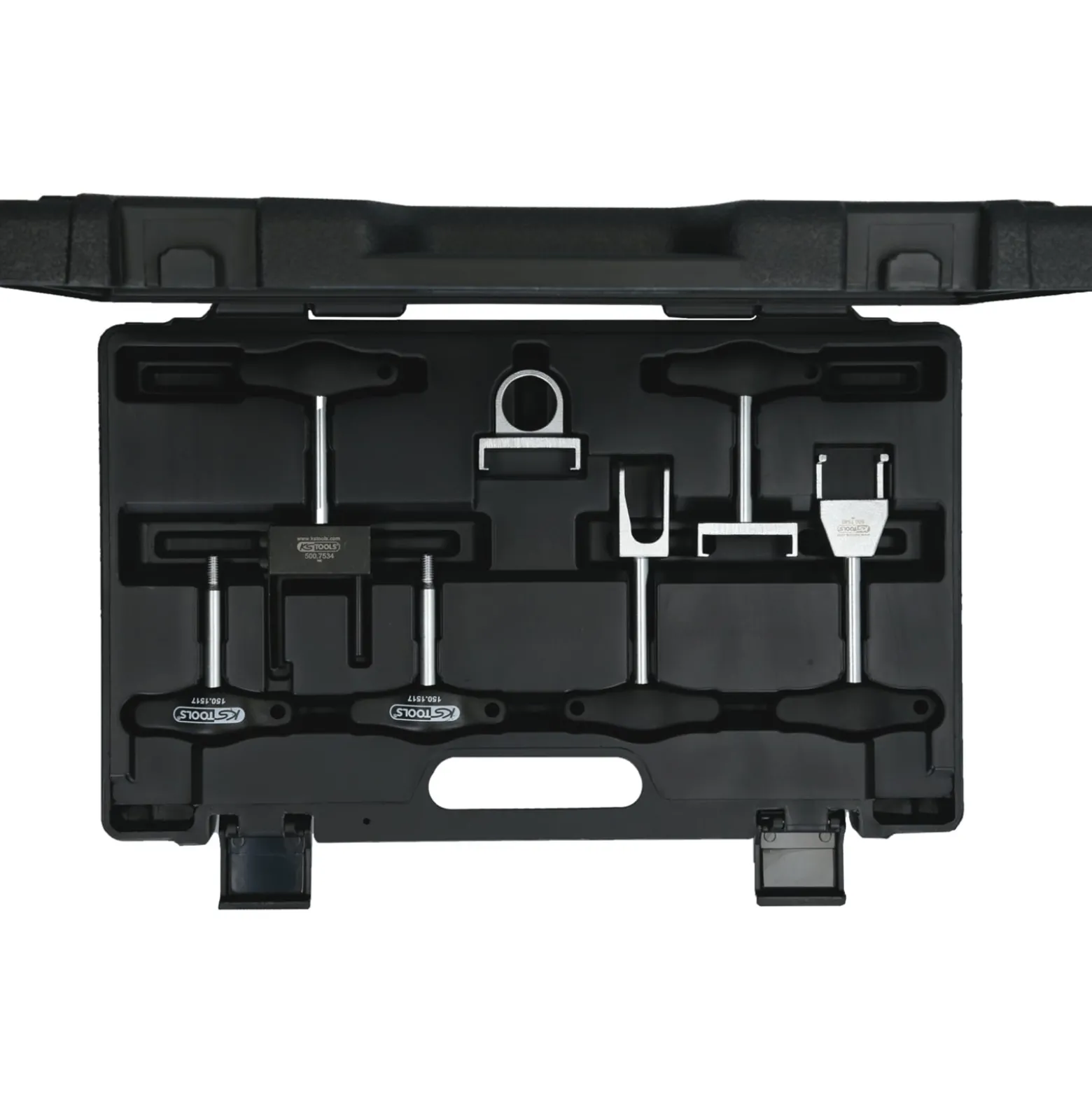 KS TOOLS T-Griff-Zündspulen-Abzieher-Satz für VAG und Opel Motoren 7tlg. - 500.7570
