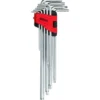 KS TOOLS Torx-Winkelstiftschlüssel-Satz mit Bohrung XL 9tlg.TB10-TB50 - 151.4580