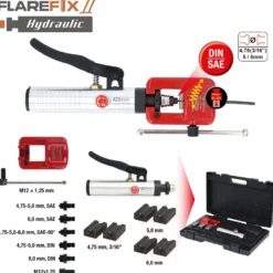 KS TOOLS Universal-Bördelgerät-Satz 11tlg.Flarefix II - 122.1260