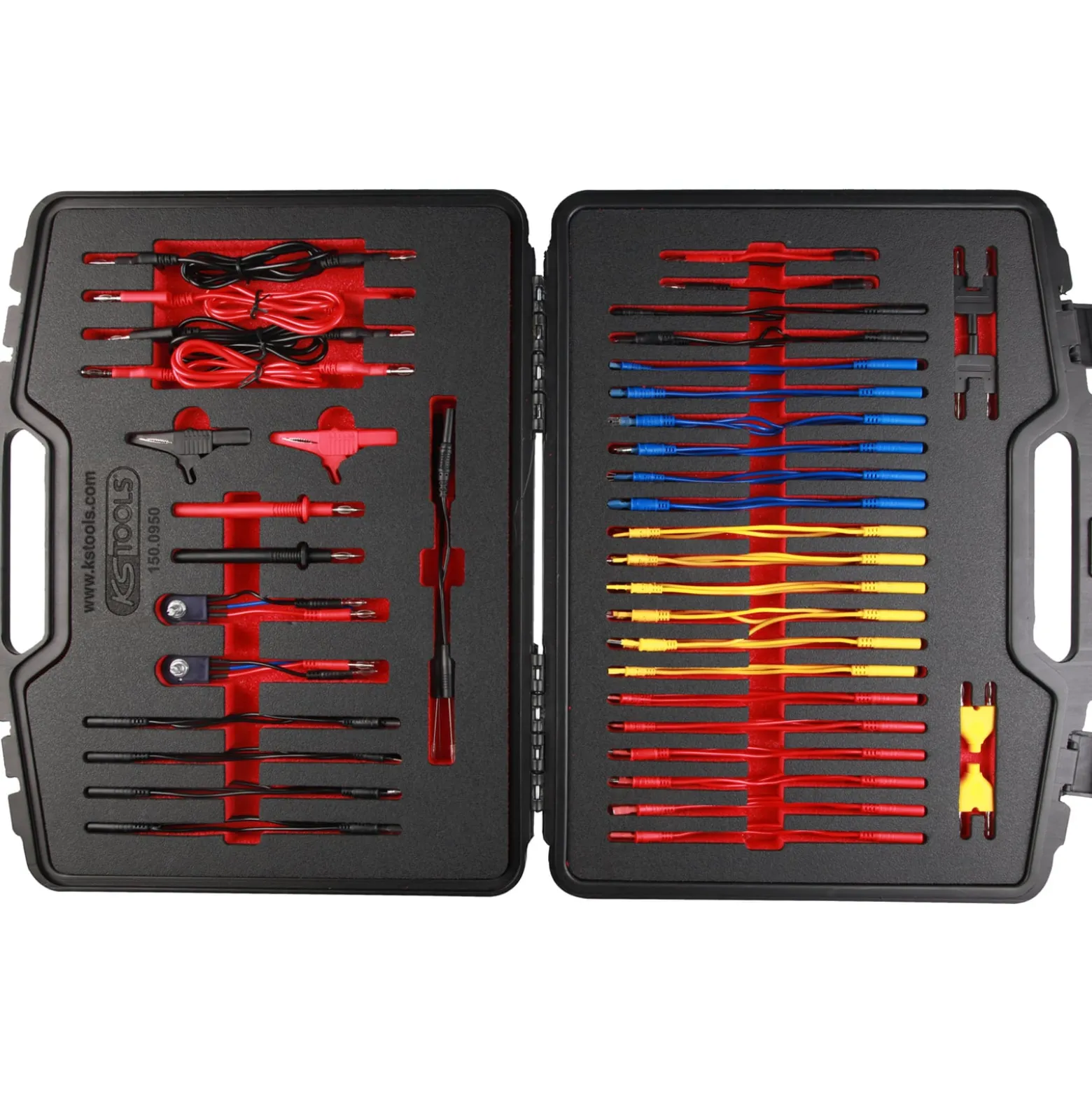 KS TOOLS 12/24V Master Diagnose Prüf- und Mess-Kabel-Satz 92tlg. - 150.0950