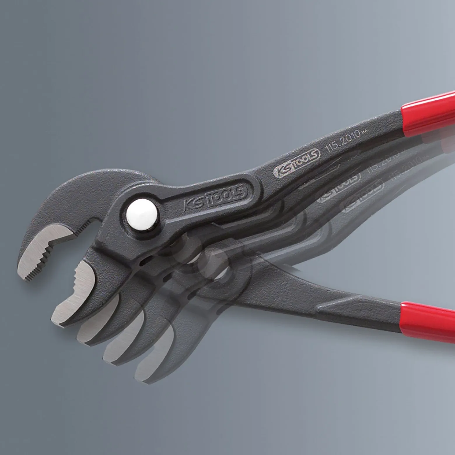 KS TOOLS Wasserpumpenzange mit Druckknopfverstellung 175 mm - 115.2011