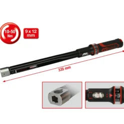 KS TOOLS 9 x 12 mm ERGOTORQUEprecision Einsteck-Drehmomentschlüssel 10 - 50 Nm - 516.1622