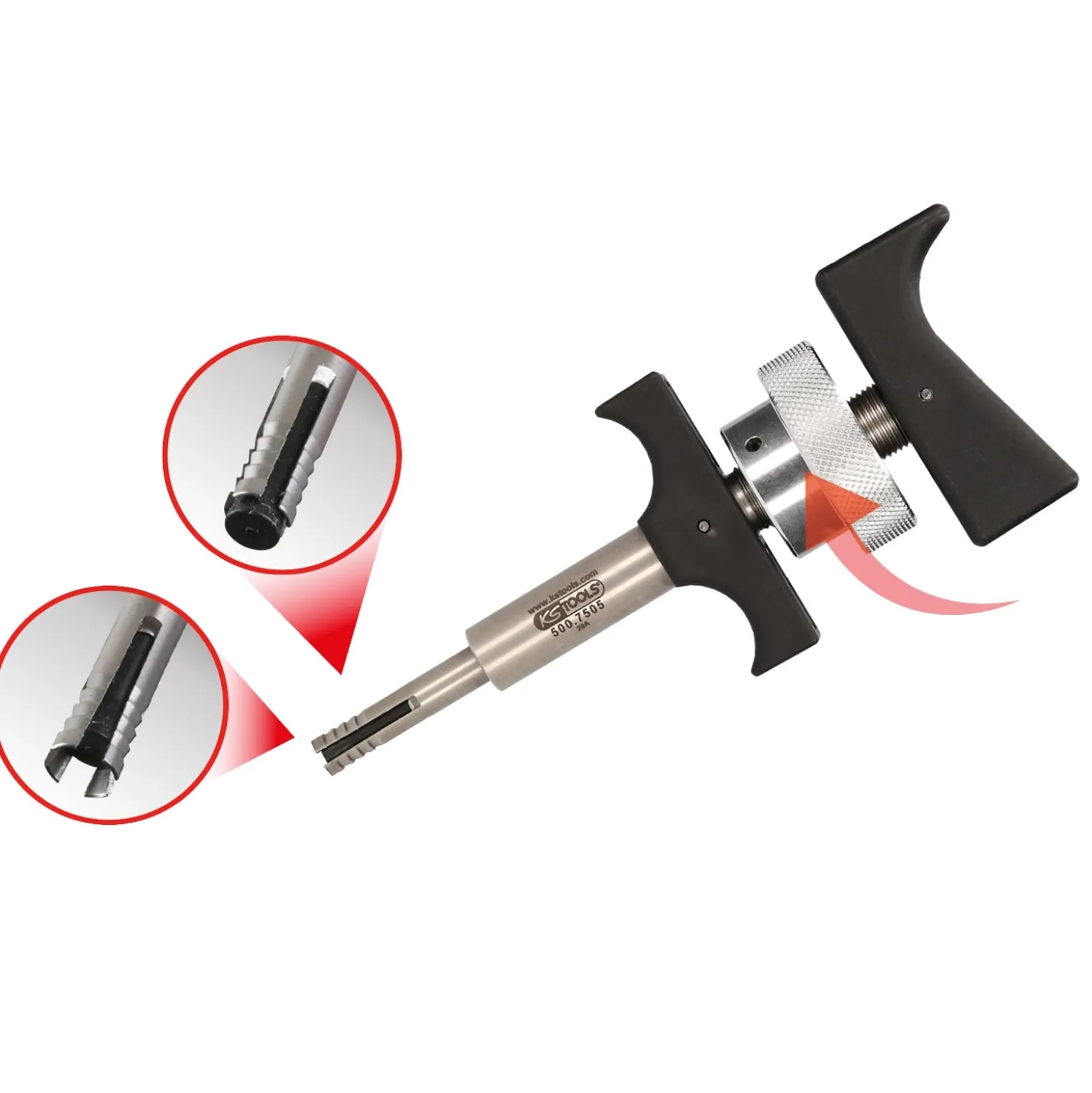 KS TOOLS Zündspulen-Abzieher für Stab-Zündspulen 130 mm - 500.7505
