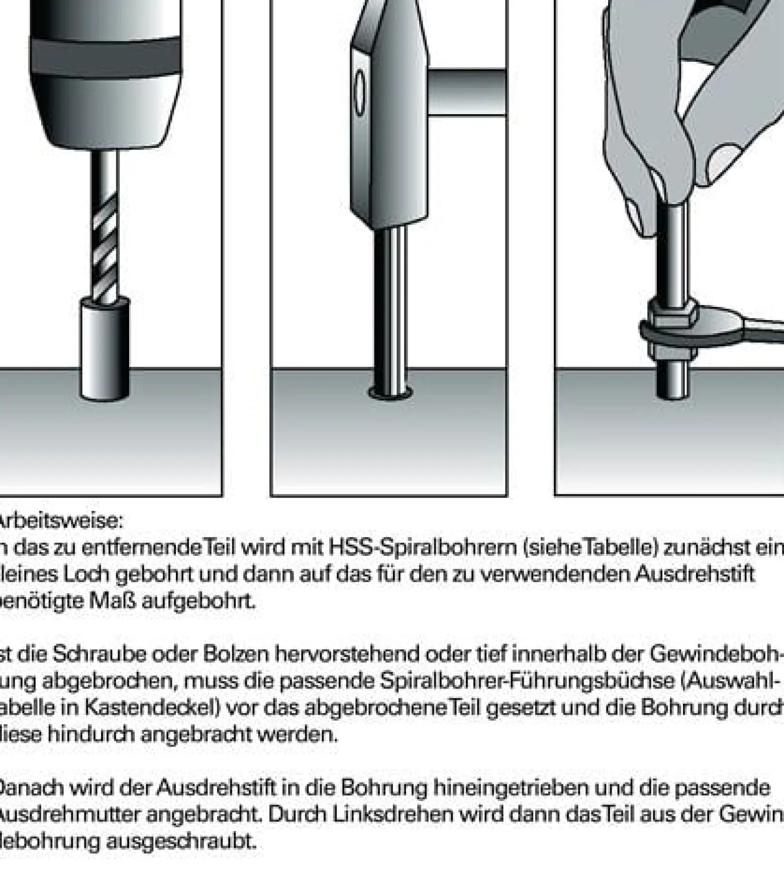 kukko Schraubenausdrehersatz 49-U-B M 5 - M 16 -