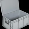Ku.-Koffer L600xB400xH333mm PP 2 Griffe Schiebeverschluss grau 62,2l LOCKWEILER