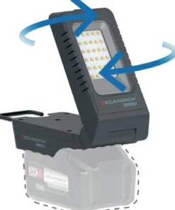 LED-Strahler BASIC CONNECT 97 W 1000 lm 5,2 Ah 18 V IP30 SCANGRIP