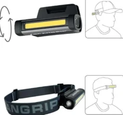 LED-Taschenlampe FLEX WEAR KIT 75-150 lm m.Stirnband/Mützenhalterung Li-Ion