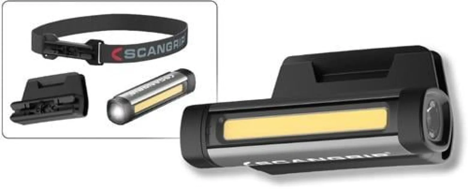 LED-Taschenlampe FLEX WEAR KIT 75-150 lm m.Stirnband/Mützenhalterung Li-Ion