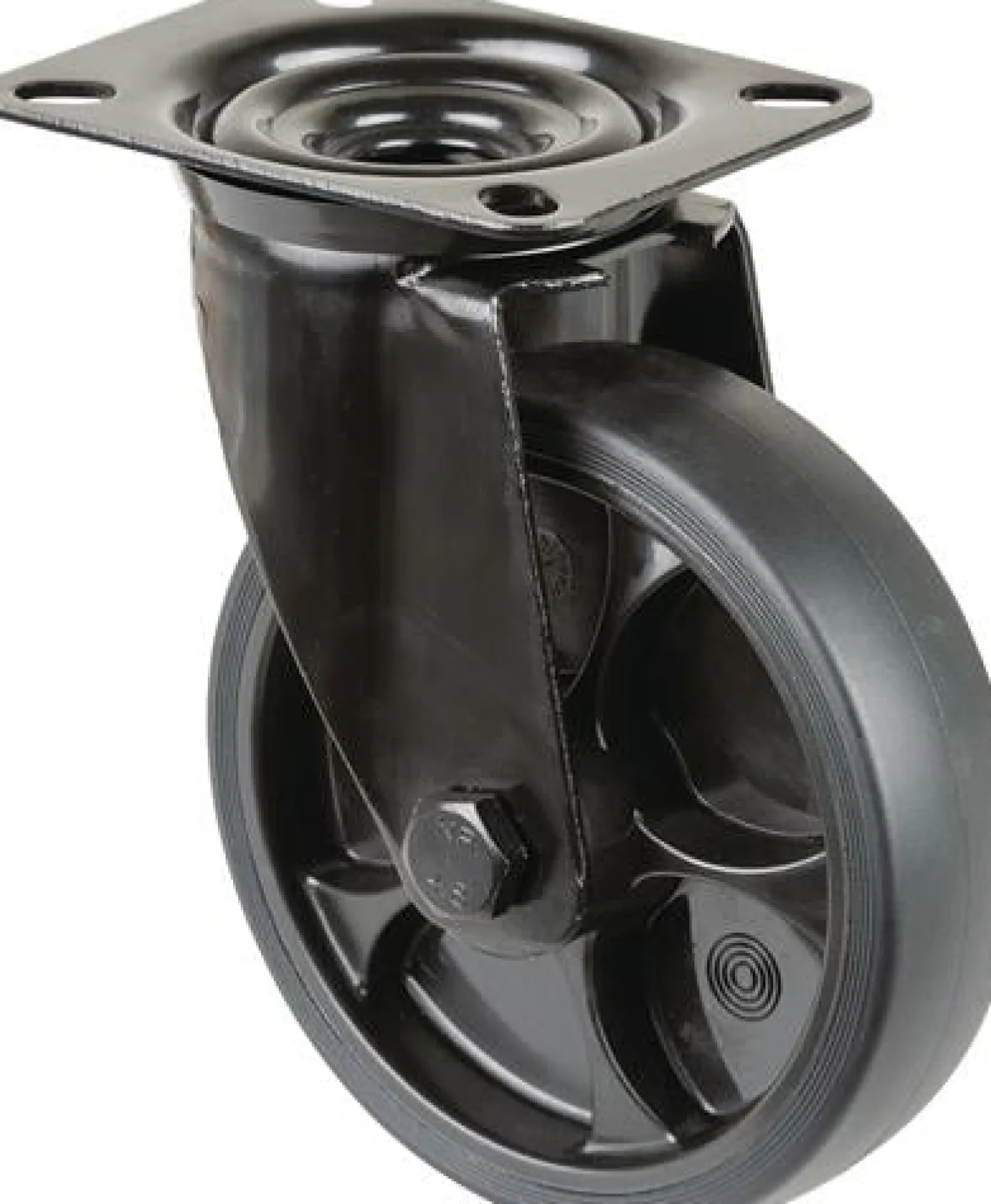 Lenkrolle D.125mm Trgf.120kg Ku.Platte L104xB80mm BS ROLLEN
