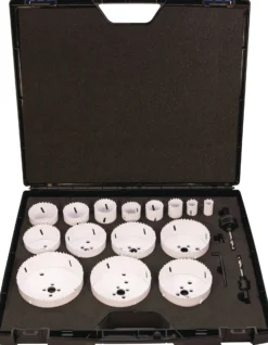 Lochsägensatz 17-tlg.19-114mm Schnitt-T.38mm Bi-Metall TECWERK