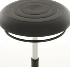 LOTZ Drehhocker Ku.-Tellerfuß PU-Integralschaum schwarz Sitz-H.510-700mm - I11134-05