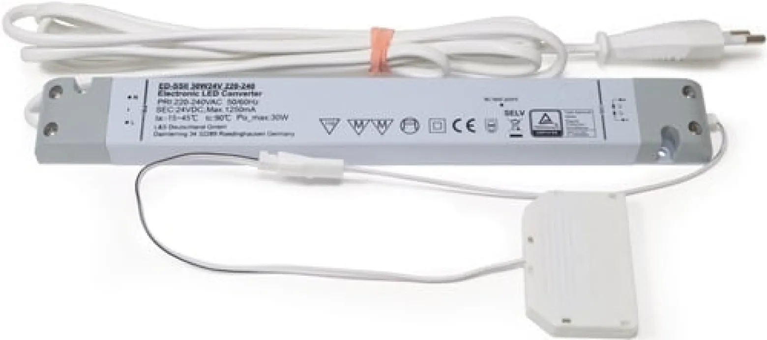 L&S LED-Konverter 230 V 24 V 30 W 6-fach Verteiler - 2000424