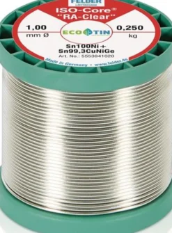 Lötdraht ISO-Core® RAClear 1mm 250g Sn100Ni+ FELDER