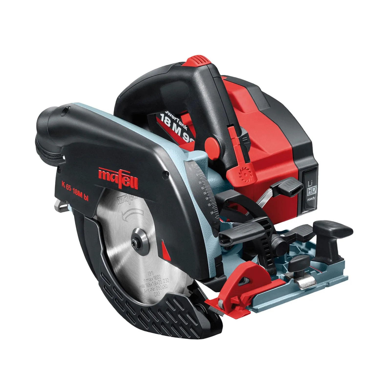mafell Akku-Handkreissäge K 65 18M bl PURE im T-MAX - 91B702